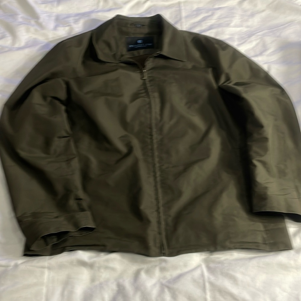 Men’s Kenneth Cole Reaction Lightweight Military Green  Jacket Size Large